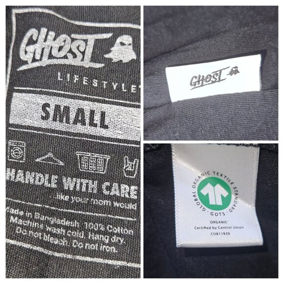 Ghost Lifestyle Legends Recycle Graphic Long Sleeve Black T Shirt Unisex Small - Picture 7 of 7